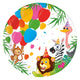 Globos papieren bordjes fsc jungle ballonnen, 8st.