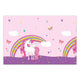 Globos tafelkleed eenhoorn regenboog kleuren, 120x180cm