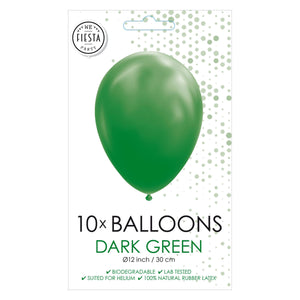 Globos ballonnen donkergroen 30cm, 10st.
