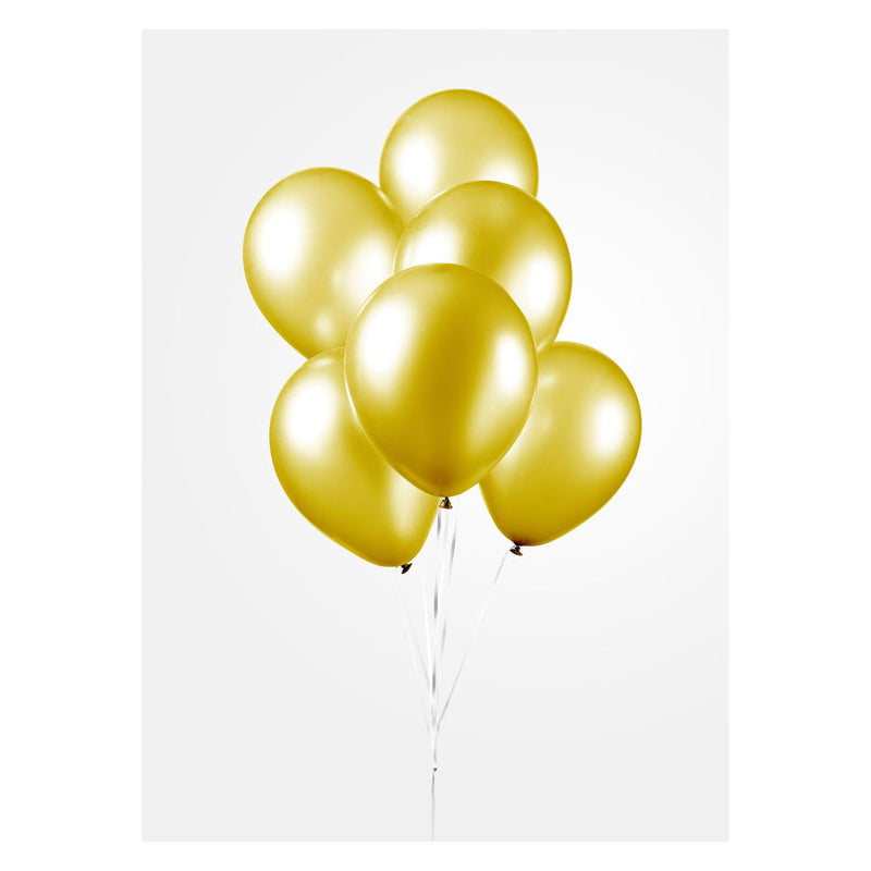 Load image into Gallery viewer, Globos ballonnen metallic geel 30cm, 10st.
