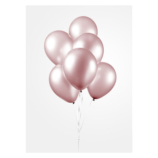 Globos ballonnen pearl roze 30cm, 10st.