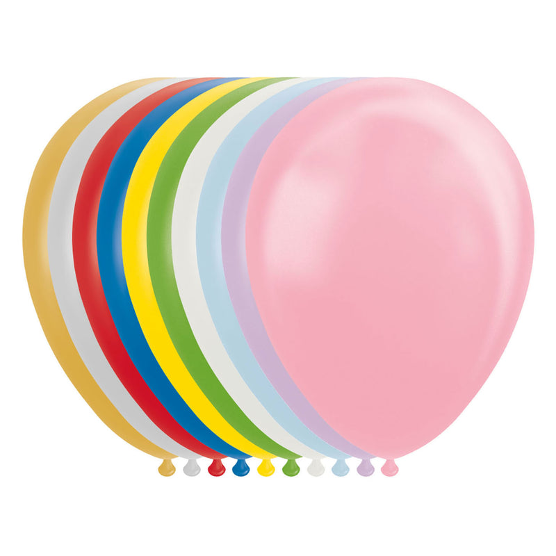 Load image into Gallery viewer, Globos ballonnen metallic pearl mix kleuren 30cm, 100st.

