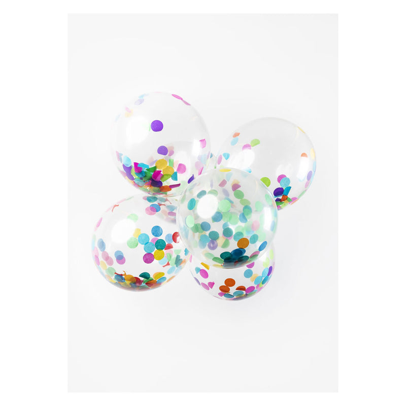 Afbeelding laden in galerijviewer, Globos confetti ballonnen papieren confetti mix 30cm, 6st.
