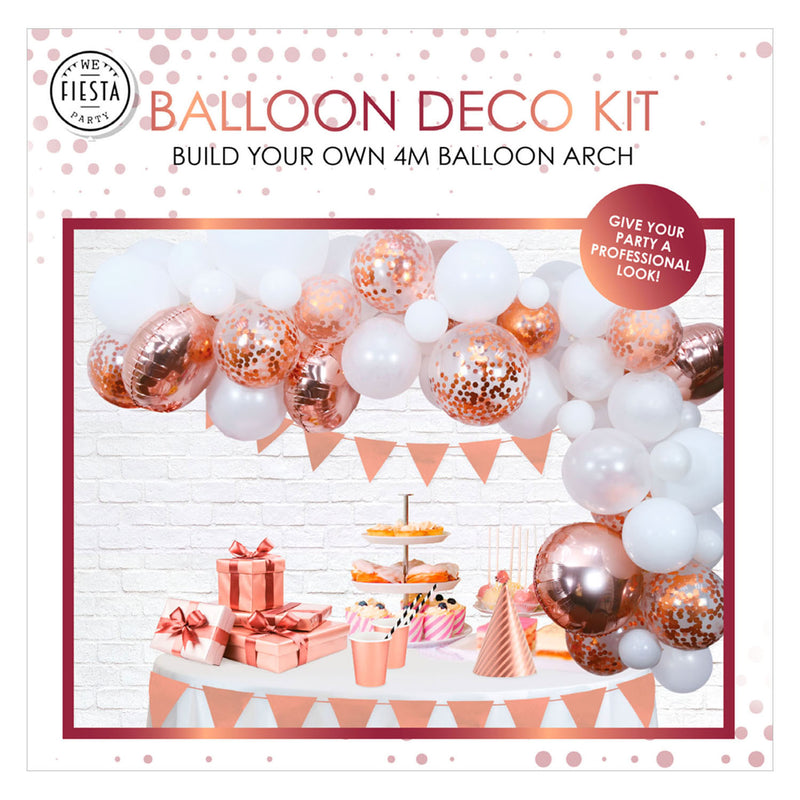 Load image into Gallery viewer, Globos ballonnen boog set rose goud
