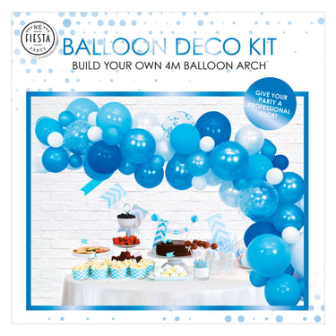 Globos ballonnen boog set blauw