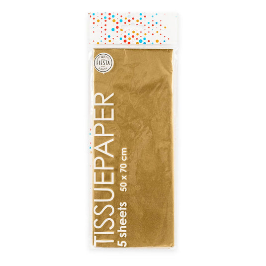 Globos tissuepapier 10 vellen goud, 50x70cm
