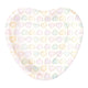 Globos papieren borden 23cm hartvormig watercolors hearts - 8st.