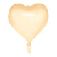 Globos folieballon 18 inch watercolors hearts - pastel geel