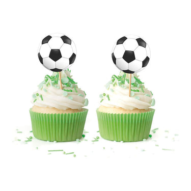 Globos taartprikkers voetbal - 12st.
