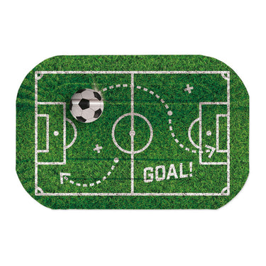 Globos papieren serveerschalen 30x20cm voetbal - 2st.