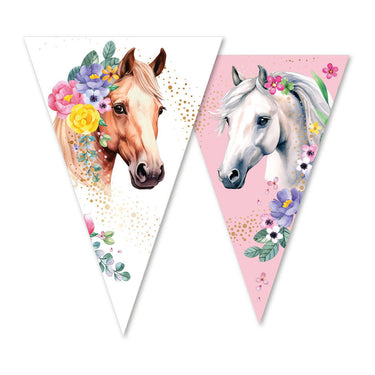 Globos vlaggenlijn paarden - 10m