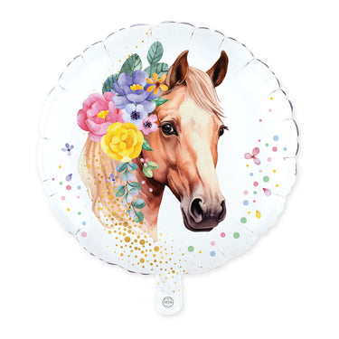 Globos folieballon 18 inch rond paarden