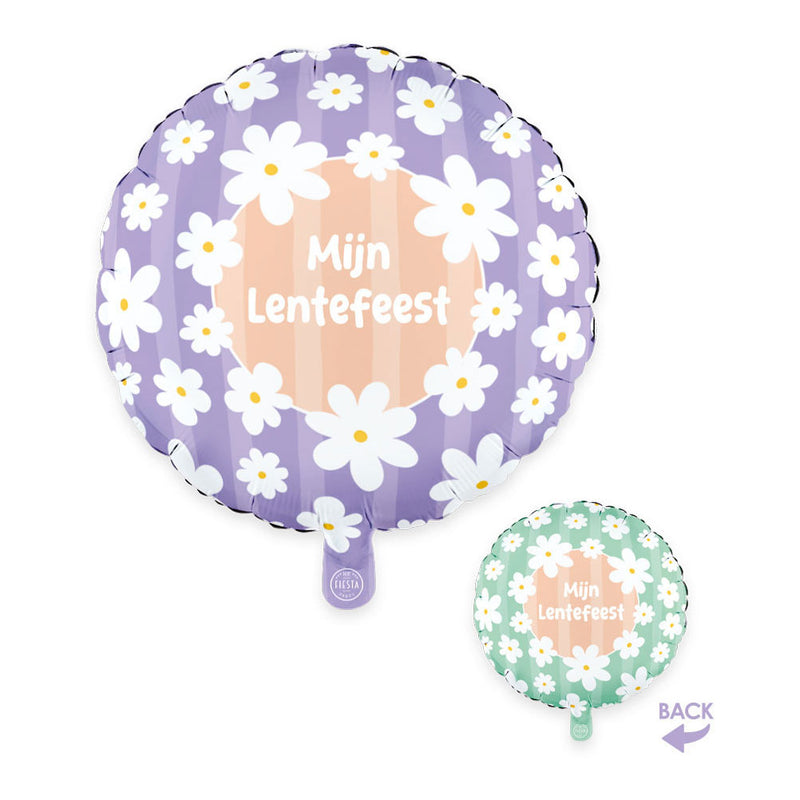 ギャラリービューアに画像をロードする, Globos folieballon 18 inch rond madeliefjes mijn lentefeest
