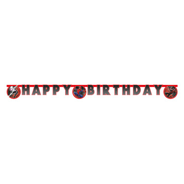 Globos letter guirlande happy birthday spiderman world of web