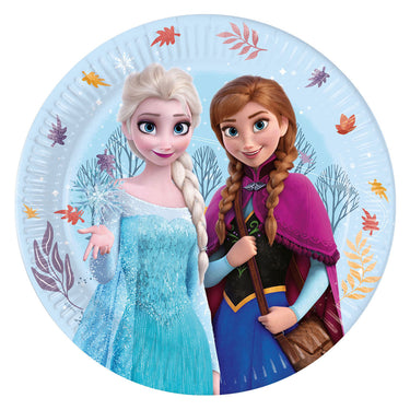 Globos papieren borden 23cm frozen idyllic wonder - 8st.