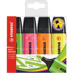 Abi markeerstift stlo boss kleurenassortiment 4 stuks