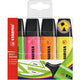 Stabilo boss original - markeerstift - extreem hoge kwaliteit - plastic etui met 4 kleuren