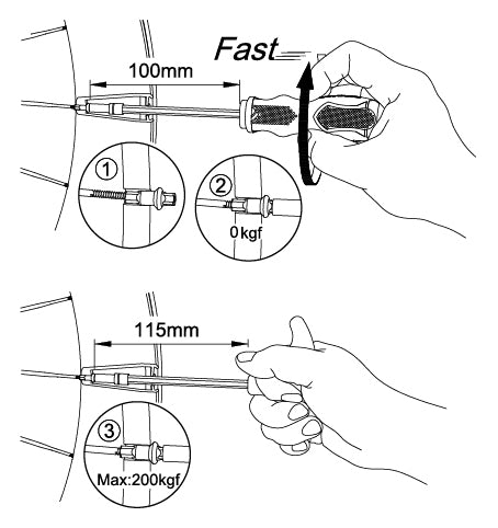 Load image into Gallery viewer, Icetoolz spaaknippelsleutels 12d5 voor 3,6mm (vierkante) nippels
