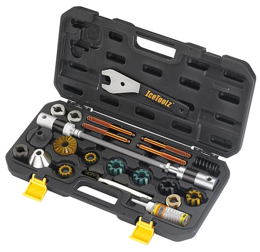 Ruimer-, draadtap- en freeskit IceToolz Xpert E185