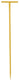 Talen tools â€“ draadpen â€“ gepoedercoat staal â€“ 60 x 1 cm â€“ t-kop
