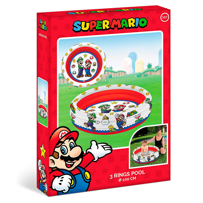 Load image into Gallery viewer, Mondo zwembad 3-rings super mario, 100cm
