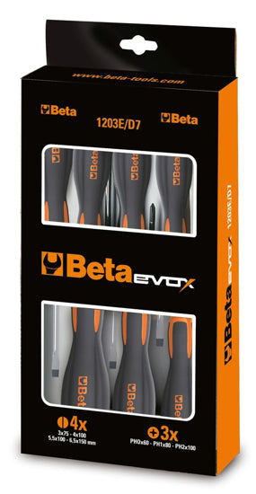 Schroevendraaierset Beta Tools Evox 1203E D8P - 8 delig