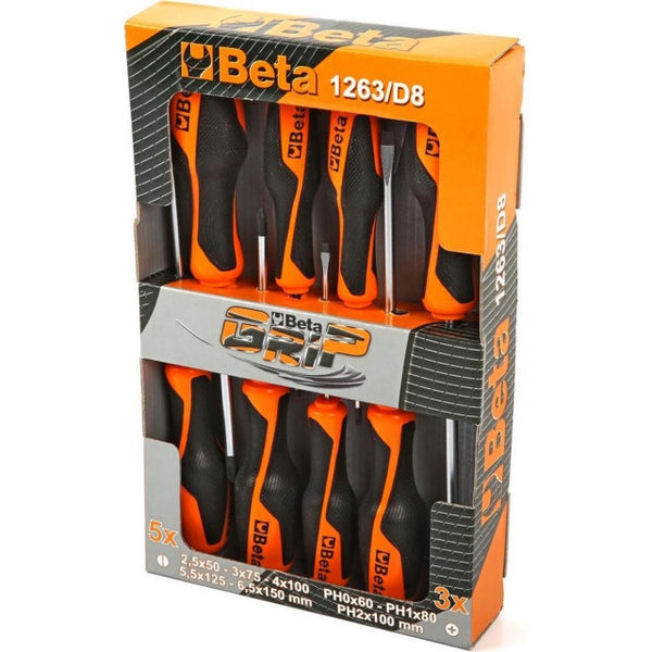 Schroevendraaierset Beta Tools 01263MC D8 - 8 delig