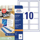 Visitekaarten avery 185g m2 85 x 54 mm mat