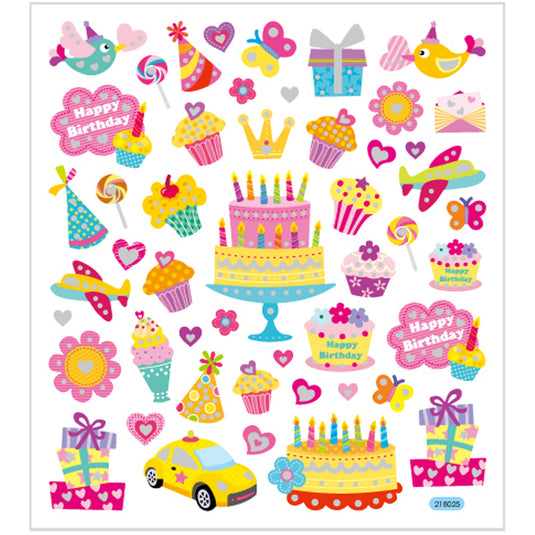 Https: www.cchobby.nl stickers-verjaardag-vel-15x16-5-cm-ca-49-stuk-1-vel