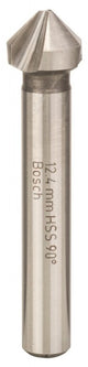 Bosch - conische verzinkboor hss met 3 boorplaatjes, din 335 12,4 mm, m6, 56 mm, 8 mm