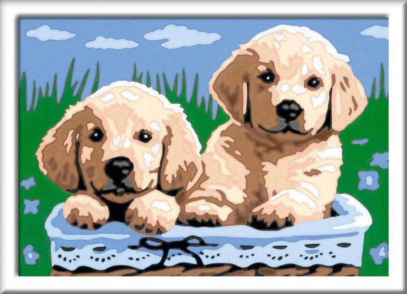 Load image into Gallery viewer, Ravensburger creart schilderen op nummer - schattige puppies
