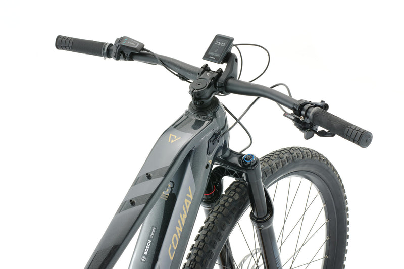 Load image into Gallery viewer, Conway elektrische mtb hardtail cairon s 8.0 mod. 22 ebike conw.cairon s 8.0 29 53 trap.11sp bl. gold
