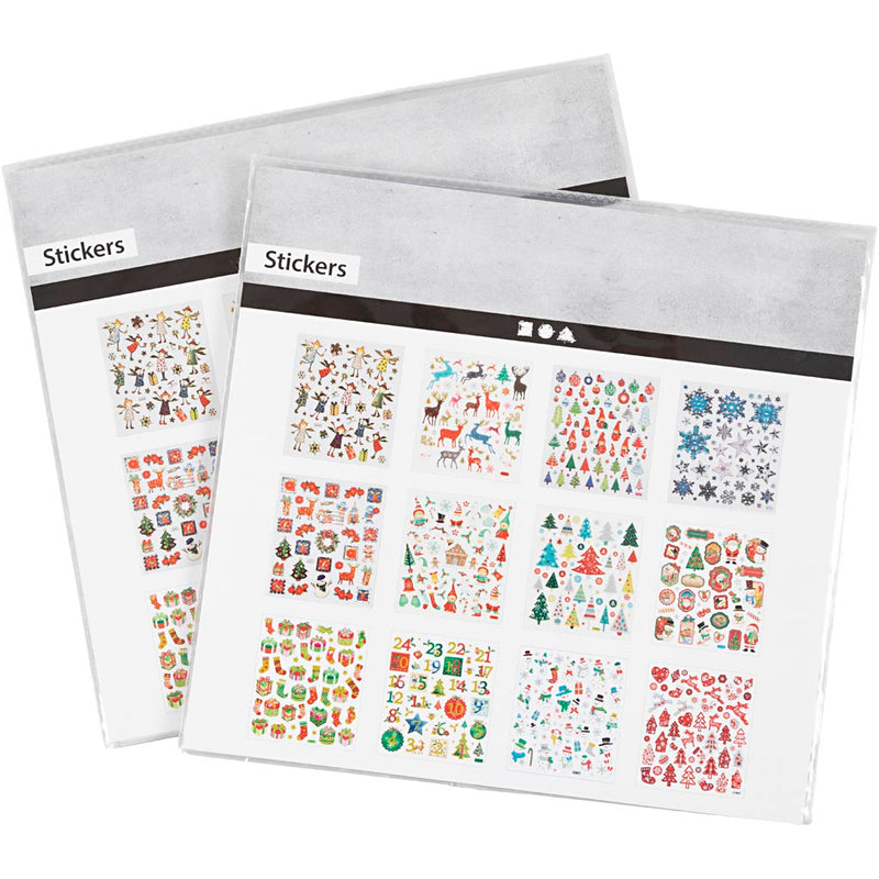 Laden Sie das Bild in Galerie -Viewer, Https: www.cchobby.nl stickerboek-kerstmis-vel-15x16-5-cm-2x12-vel-1-doos
