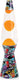 I-total lavalamp - lava lamp - sfeerlamp - 40x9.2 cm - glas aluminium - 30w - urban graffiti - xl1774