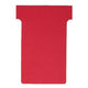 T-insteekkaarten planbord karton 170g m2 92x15x120x80mm rood