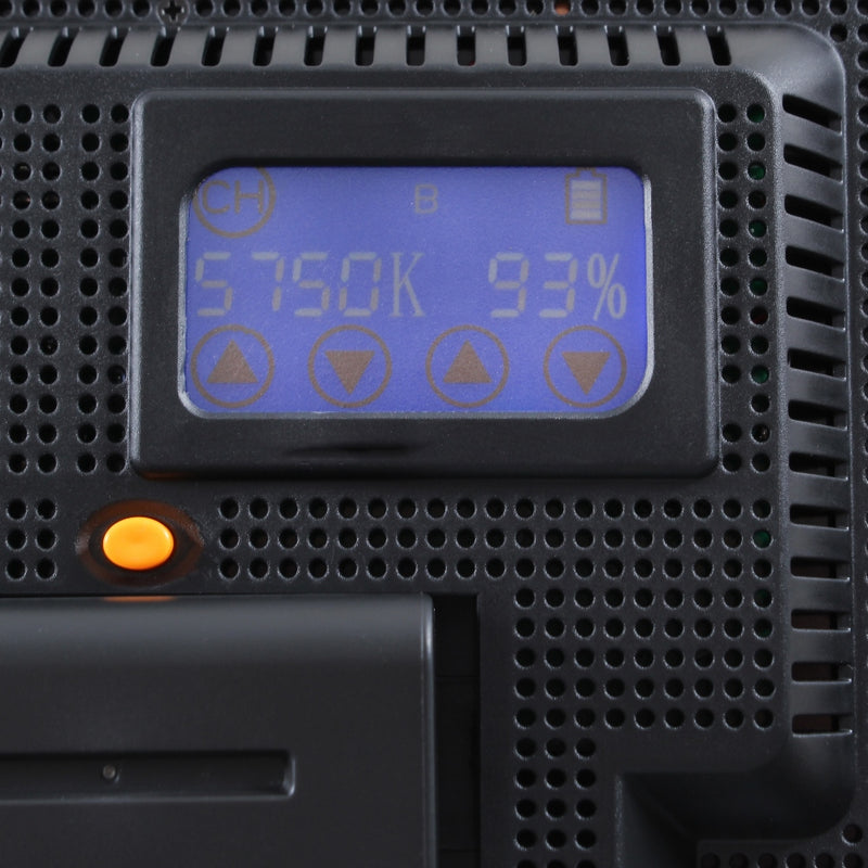 Load image into Gallery viewer, Falcon eyes bi-color led lamp set dimbaar dv-240sl-k1 incl. accu
