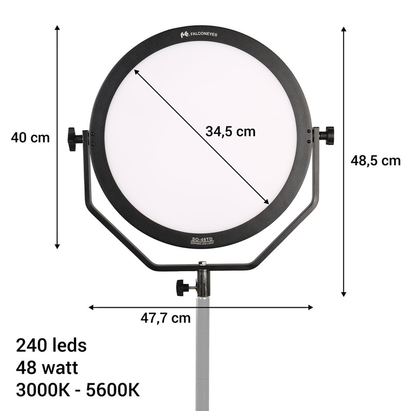 Load image into Gallery viewer, Falcon eyes bi-color led lamp sophiez so-48td op 230v
