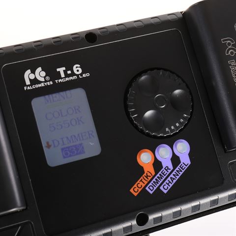 Load image into Gallery viewer, Falcon eyes bi-color led lamp set t6 incl. accu
