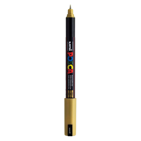 Uni posca marker pc-1mr goud - extra fine 0,7mm