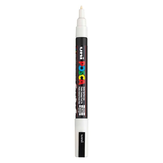 Uni posca pc3m acrylmarker wit - ronde punt tot 1,3 mm