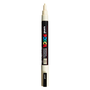 Uni posca pc3m acrylmarker ivoor - ronde punt tot 1,3 mm