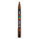 Uni posca pc3m acrylmarker bruin - ronde punt tot 1,3 mm