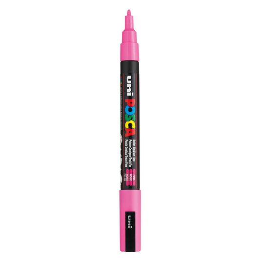 Uni posca pc3m verfmarker roze - ronde punt tot 1,3 mm
