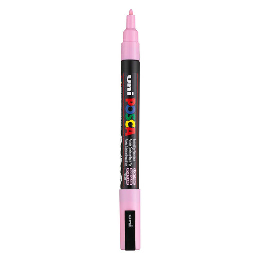 Uni posca pc3m verfmarker lichtroze - ronde punt tot 1,3 mm