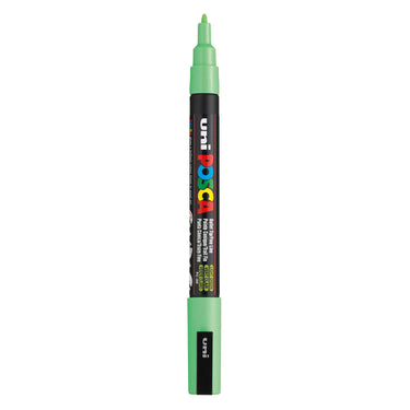 Uni posca pc3m verfmarker lichtgroen - ronde punt tot 1,3 mm