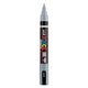 Uni posca brushmarker pc5br grijs - brushpunt 1-4 mm