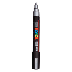 Uni posca verfmarker pc5m zilver - conische punt 2,5 mm