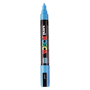 Uni posca verfmarker pc5m lichtblauw - conische punt 2,5 mm