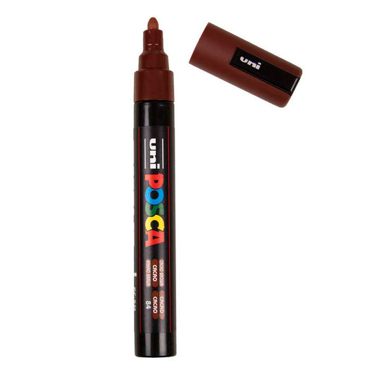 Uni posca verfmarker pc5m cacaobruin - conische punt 2,5 mm