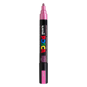 Uni posca verfmarker pc5m metallic roze - conische punt 2,5 mm
